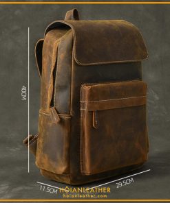 Balo cặp da bò thật