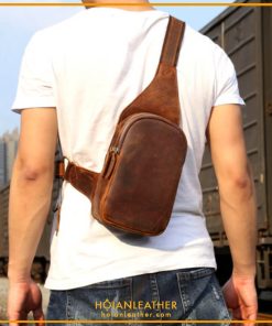 Túi da bò thật mini đựng Ipad