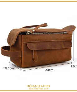 Túi da bò thật handmade Hội An