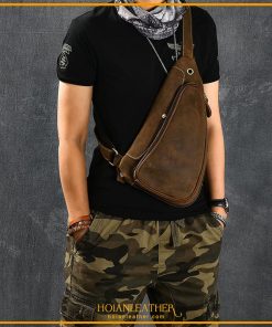 Túi da bò sáp đựng Ipad dành cho nam