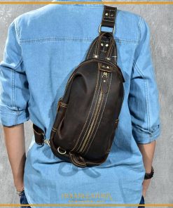 Túi mini da bò sáp đựng Ipad