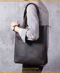 Túi tote nam da bò